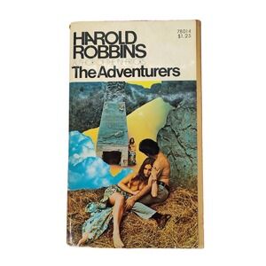 The Adventurers Harold Robbins 1969 Pocket Books Red Edges Vintage Pulp PB